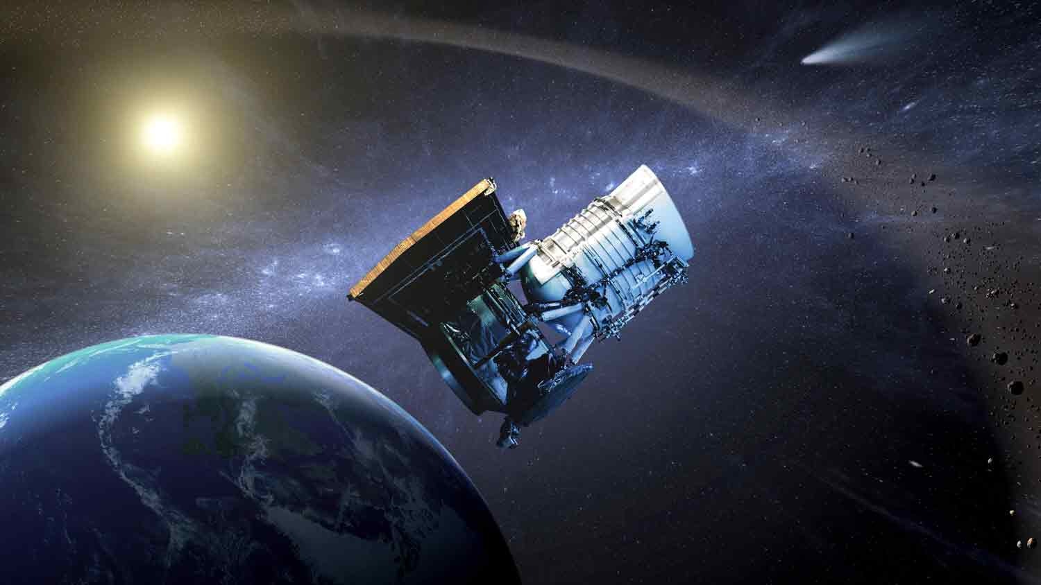  Sonda Neowise no espa&ccedil;o (representa&ccedil;&atilde;o artistica) 