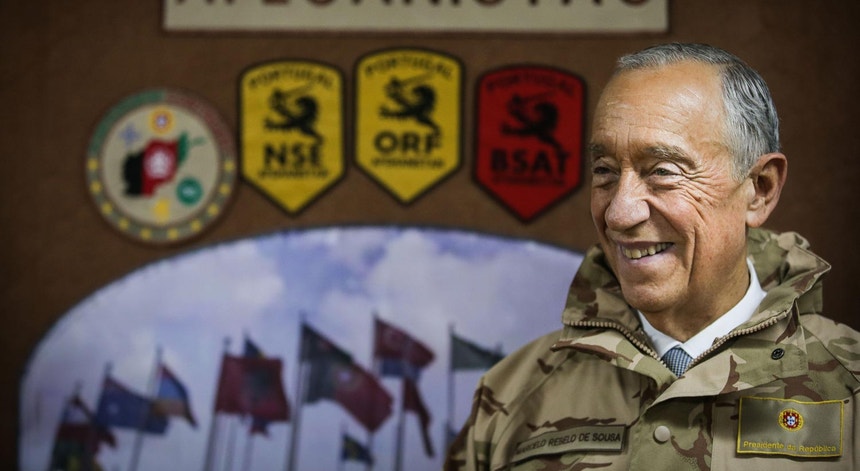 Marcelo Rebelo de Sousa visitou dia 22 de dezembro as tropas portuguesas estacionadas no aeroporto de Cabul ao serviço da NATO
