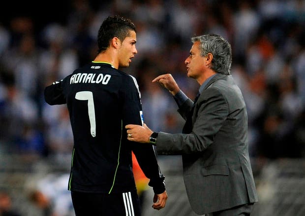 Cristiano Ronaldo e José Mourinho