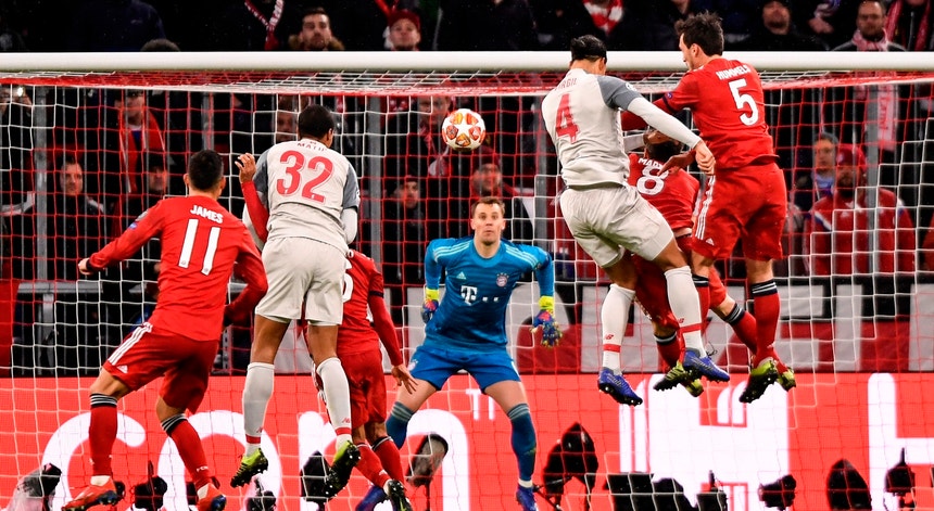 Virgil Van Dijk marcou um golo e fez uma assistência na vitória sobre o Bayern
