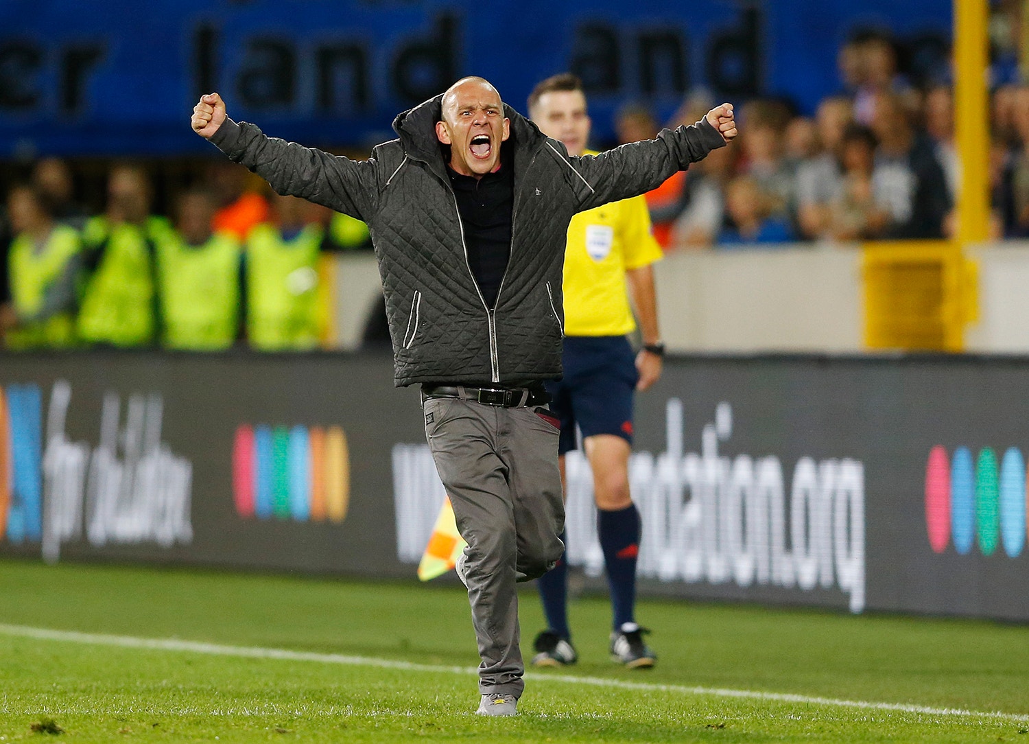  Durante o jogo entre a equipa belga, Club Brugge, e o Manchester United - 2015 /Carl Recine - Action Images via Reuters 