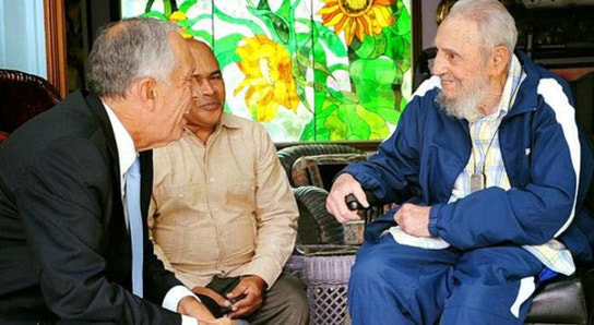 Marcelo Rebelo de Sousa recorda em mensagem o encontro que teve com Fidel Castro
