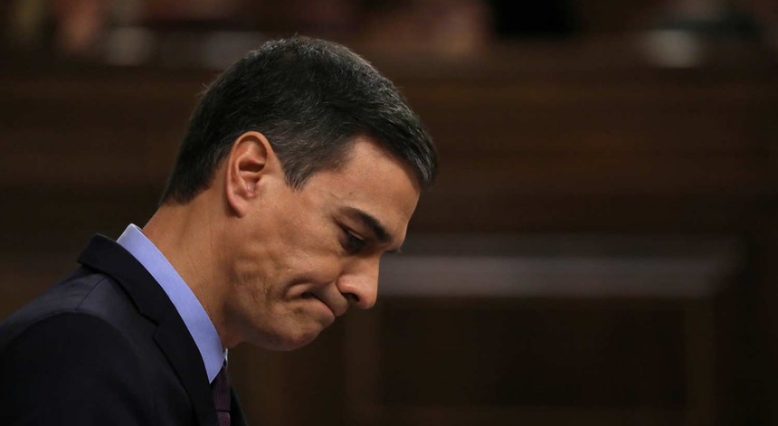 Pedro Sánchez no Parlamento espanhol, em dezembro de 2018
