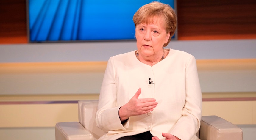 Angela Merkel em entrevista
