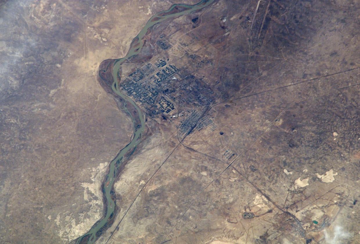 Localiza&ccedil;&atilde;o do Cosm&oacute;dromo de Baikonur, no Cazaquist&atilde;o (Foto: Google Maps)