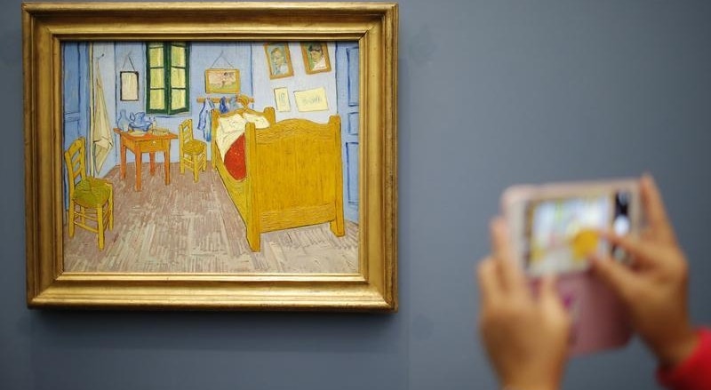 "O Quarto" é uma das obras mais conhecidas do impressionista holandês, exposta no Museu d'Orsay, em Paris. 

