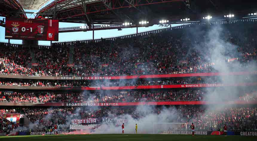 Bancadas a ferver na vitria do Benfica sobre o Sp. Braga