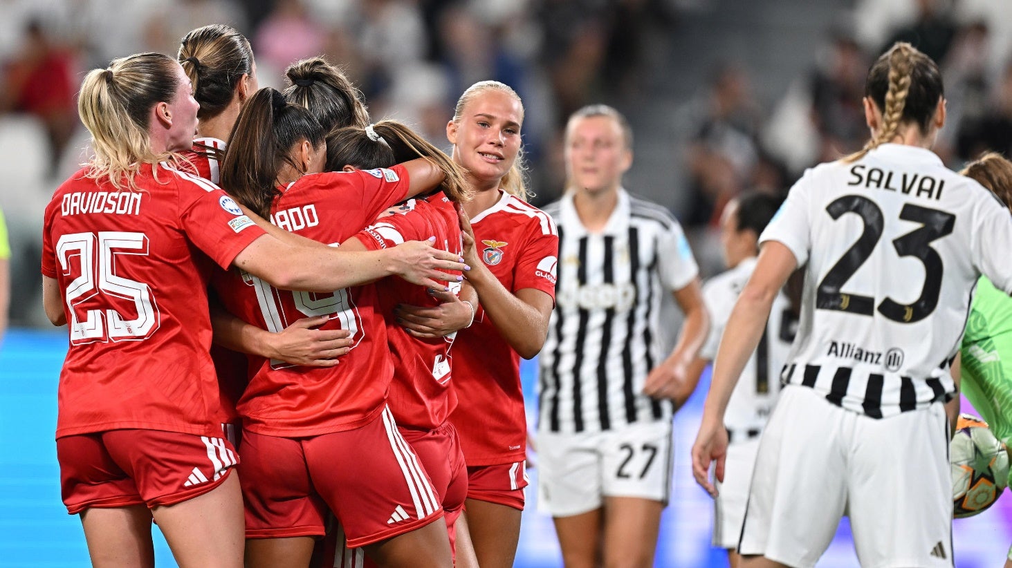 Champions feminina. Benfica vence Juventus em Turim