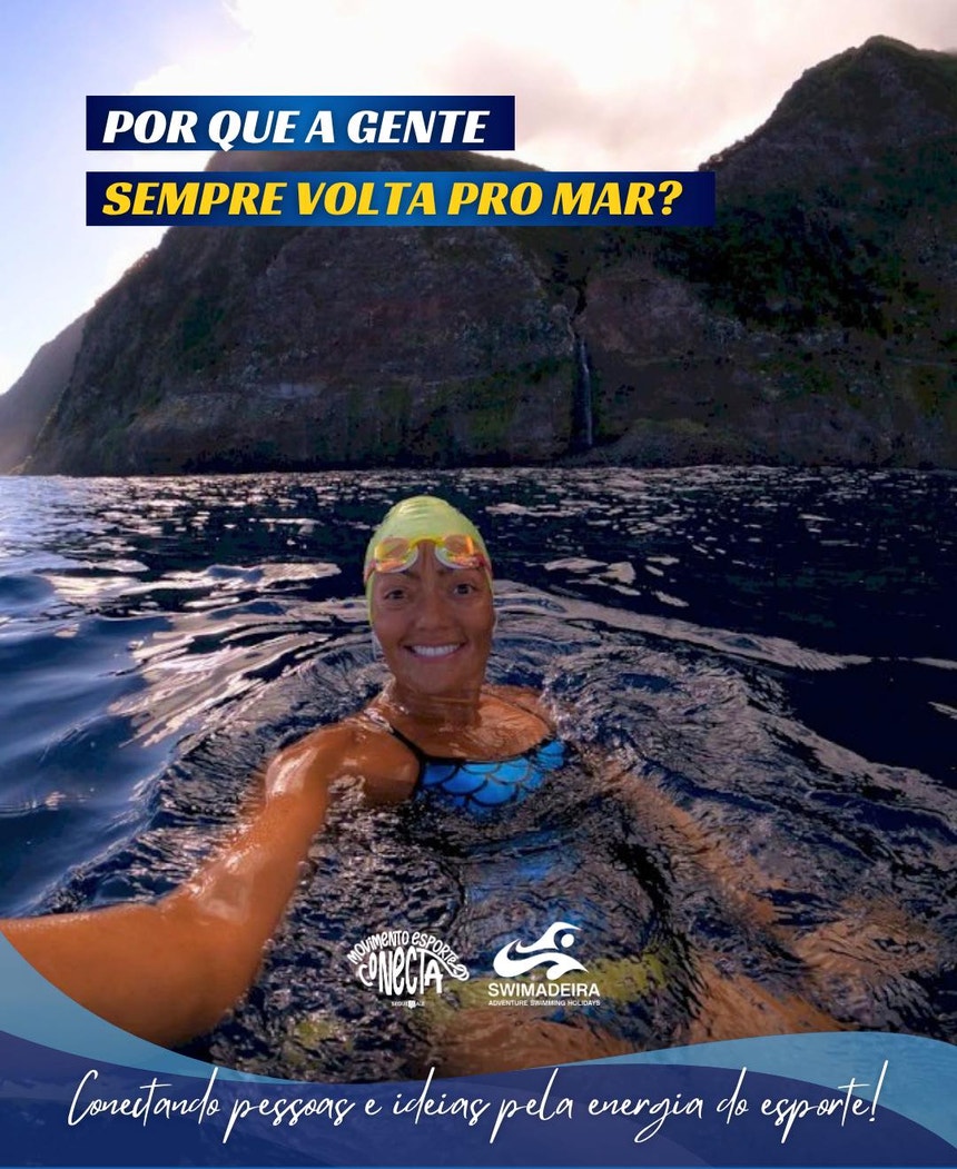 Imagem de Nadadora Mayra Santos conclui travessia a nado entre Madeira e Porto Santo