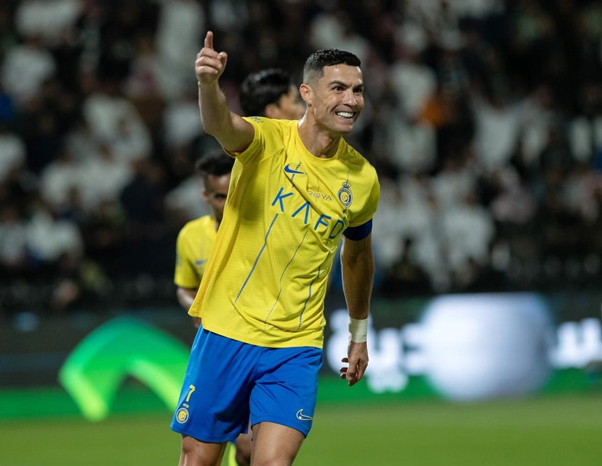 CR7 foi o "rei" do golo campeonato saudita
