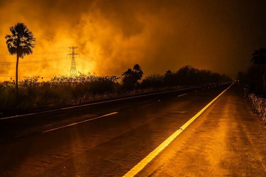 Os fogos continuam a dizimar a natureza brasileira
