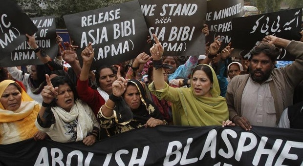O caso de Asia Bibi provocou manifestações contra a lei da Blasfémia no Paquistão
