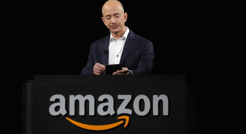 Jeffrey Bezos, fundador da Amazon, na apresentação do Kindle Paperwhite, em Santa Monica  
