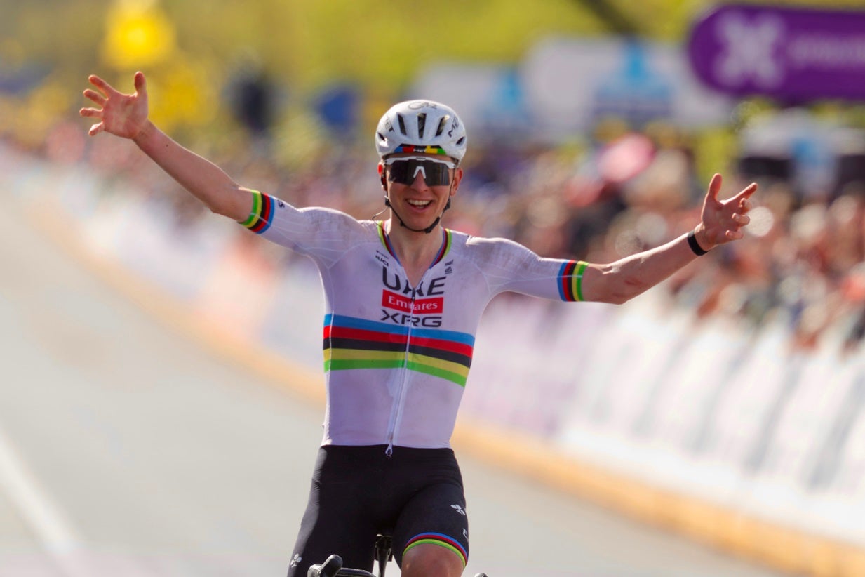 Pogacar já é o segundo ciclista com mais `Monumentos` após `tri` na Volta à Flandres