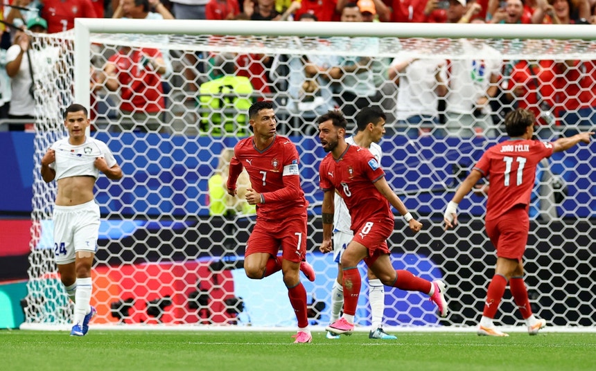 Imagem de Portugal despacha Uzbequistão com mão cheia