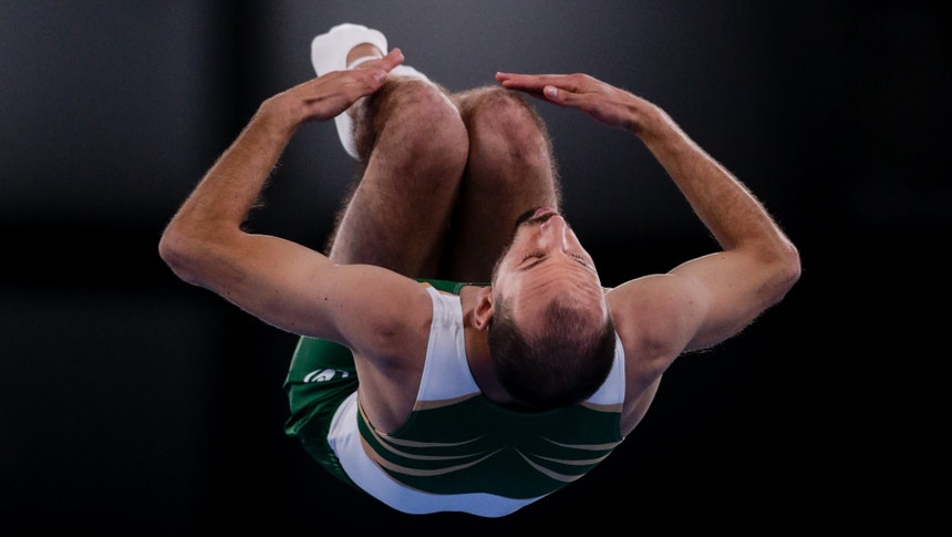 Imagem de Dupla lusa de trampolim sincronizado na final dos Mundiais com quarto lugar nas `meias`