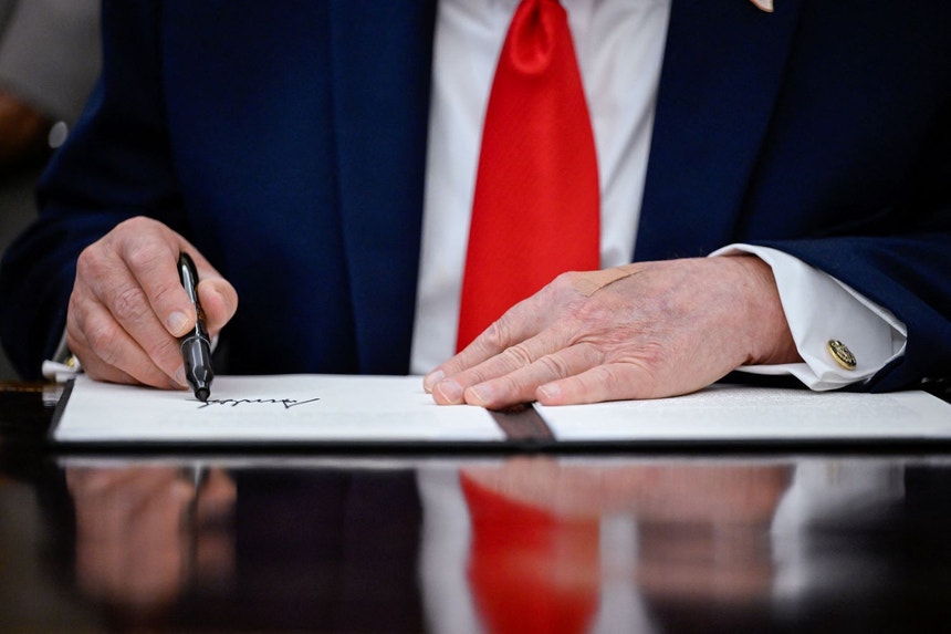 Imagem de Trump. 