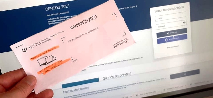 Censos 2021 a partir de hoje disponível na internet