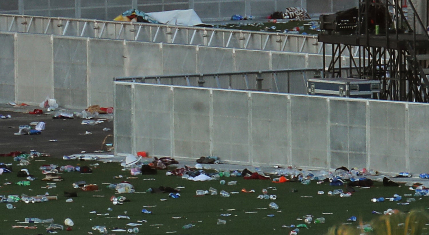 O espa&ccedil;o onde decorria o festival de m&uacute;sica. Foto: Mike Blake - Reuters