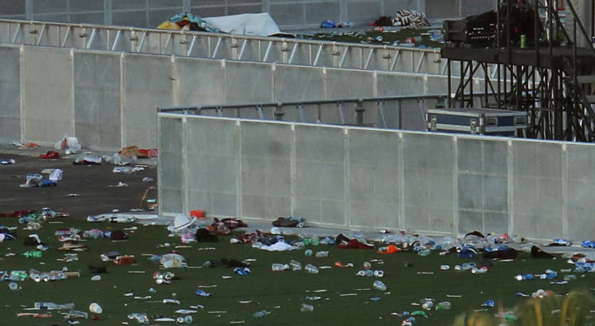 O espaço onde decorria o festival de música. Foto: Mike Blake - Reuters O espaço onde decorria o festival de música. Foto: Mike Blake - Reuters
