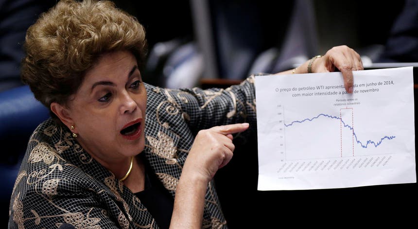 Dilma Rousseff assumiu a sua própria defesa no senado. Foto: Ueslei Marcelino - Reuters Dilma Rousseff assumiu a sua própria defesa no senado. Foto: Ueslei Marcelino - Reuters