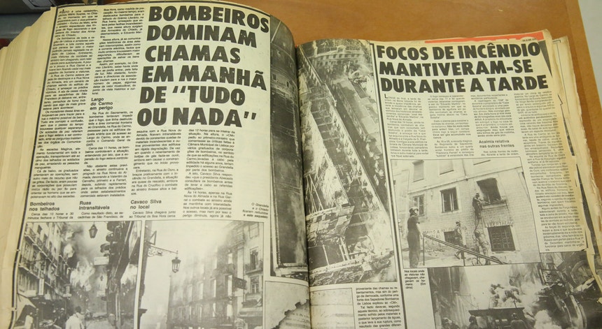 "Balbúrdia total. Correrias intermináveis. A cada esquina um drama humano daqueles que viam queimado o seu negócio ou emprego"
