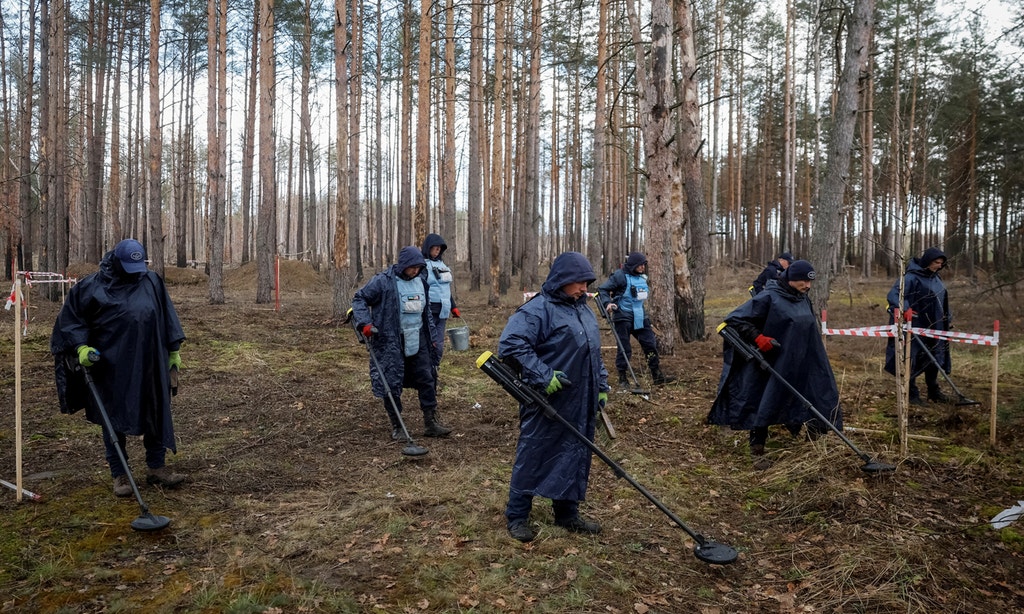 Imagem ilustrativa: Ucrânia. Minas em Myrotske, um retrato do legado explosivo da guerra