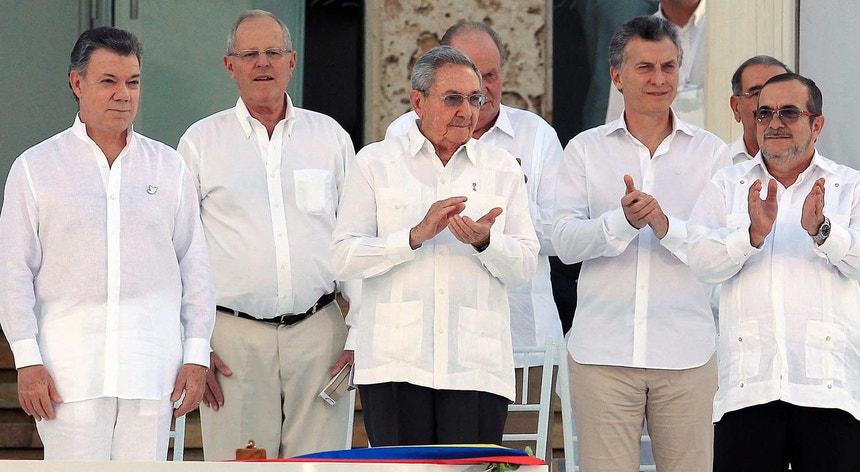 O acordo foi conseguido ao fim de quase quatro anos de diálogos entre o Governo e as FARC em Havana
