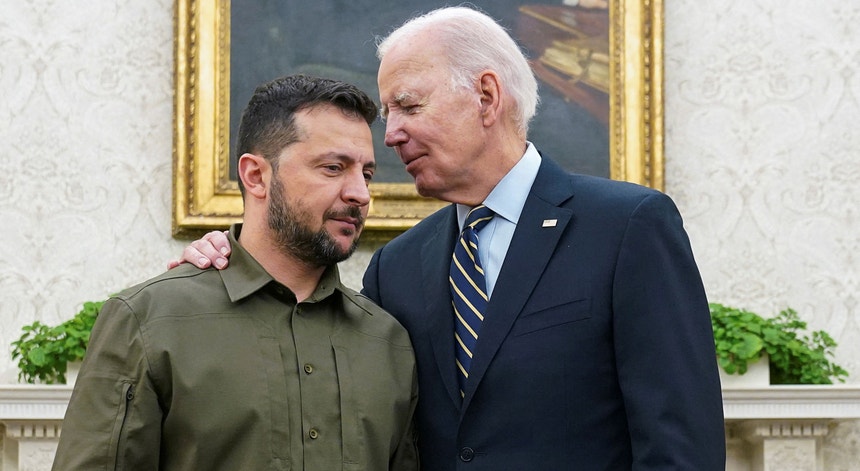 O presidente ucraniano encontrou com Joe Biden em setembro
