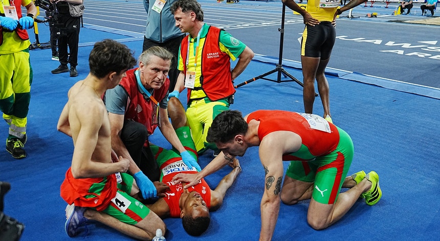 Imagem de Portugal quinto na estafeta masculina 4x400 dos Mundiais `indoor`