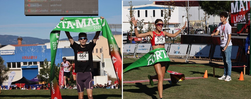 Imagem de Mariana Machado e José Carlos Pinto campeões nacionais de corta-mato
