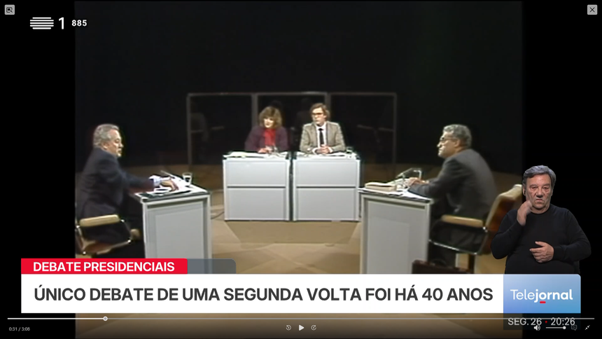 Há 40 anos, Mário Soares e Freitas do Amaral enfrentaram-se em debate