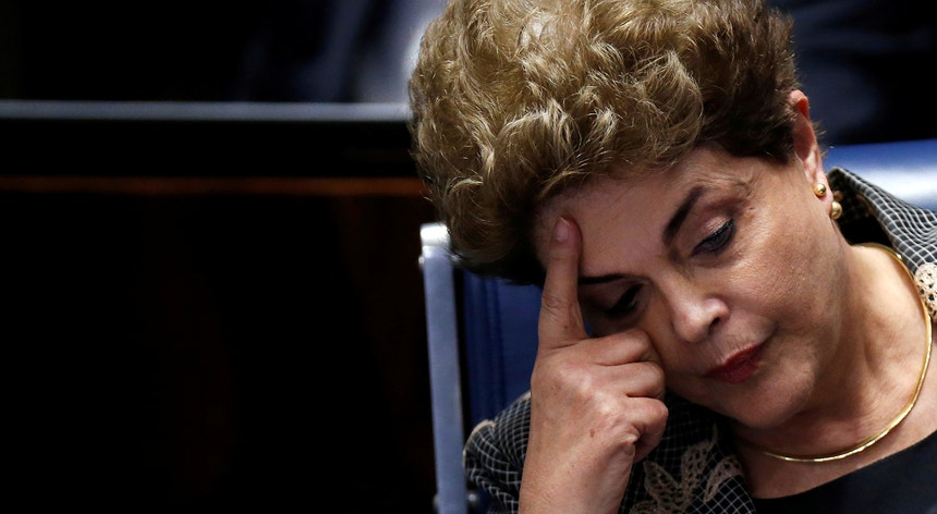 Dilma Rousseff fez a sua defesa no Senado brasileiro
