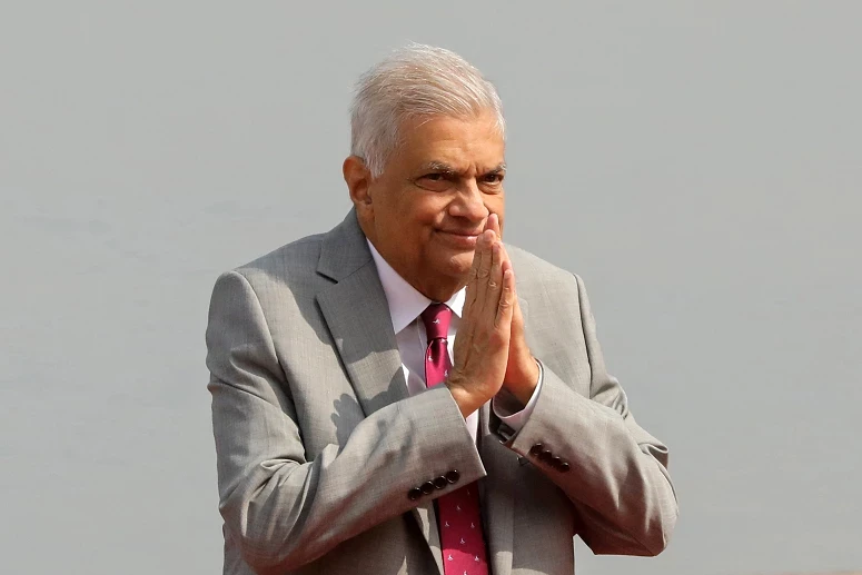 O presidente em exercício Ranil Wickremesinghe é um dos candidatos
