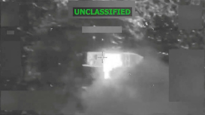 Imagem de EUA ataca nova embarcação no Pacífico Leste por suspeitas de tráfico de droga