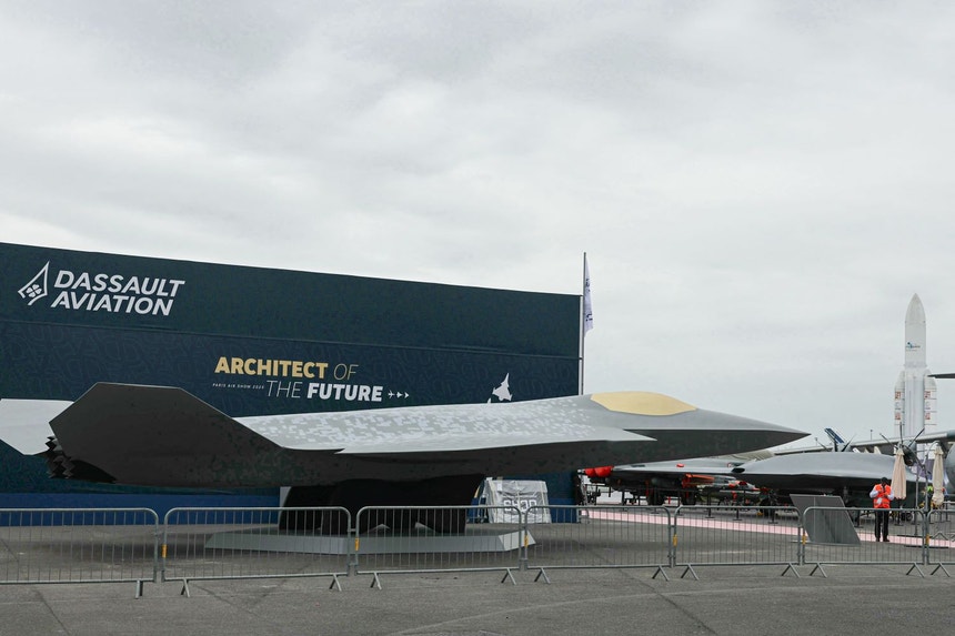 Imagem ilustrativa: Projeto SCAF. Disputa entre Airbus e Dassault dita fim de caça franco-alemão