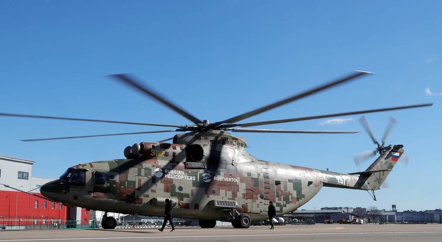 Helicóptero militar fabricado pelo grupo Rostec
