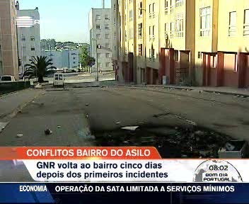 GNR volta ao Bairro do Asilo, Almada, cinco dias depois dos primeiros incidentes