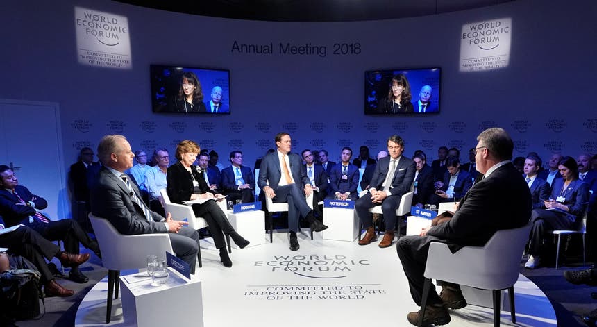 As principais figuras mundiais vão marcar presença em Davos. Foto: Denis Balibouse - Reuters As principais figuras mundiais vão marcar presença em Davos. Foto: Denis Balibouse - Reuters
