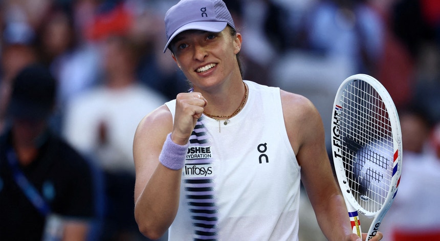 Imagem de Swiatek apurada no Open da Austrália