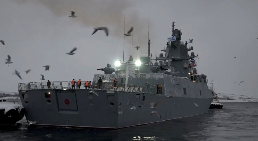 A fragata partiu dia 4 de janeiro do porto russo de Severomorsk
