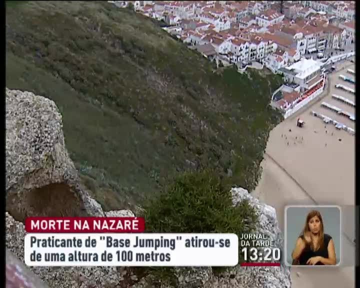 Turista sueco morreu na Nazaré quando praticava Base Jumping
