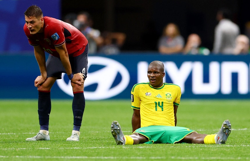 Imagem de África do Sul e República Checa empatam e complicam hipóteses de apuramento