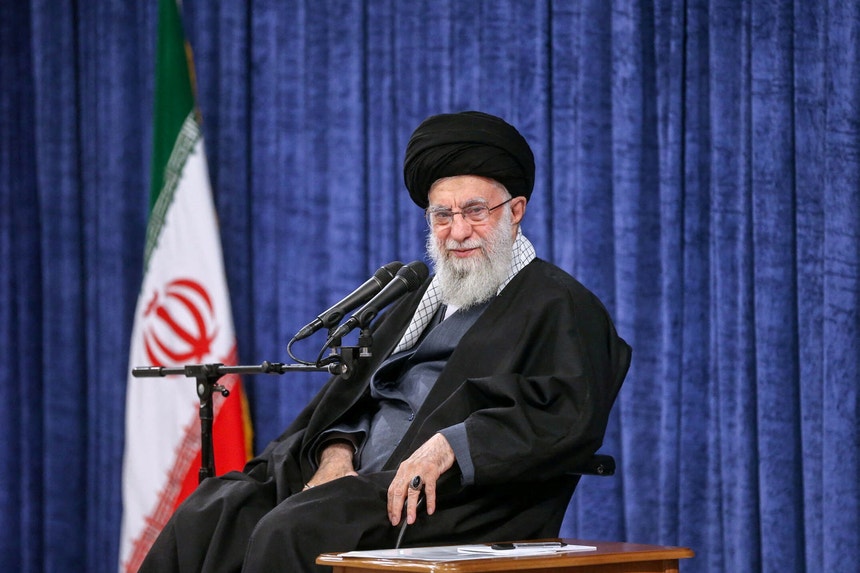 Ali Khamenei, o guia supremo do Irão
