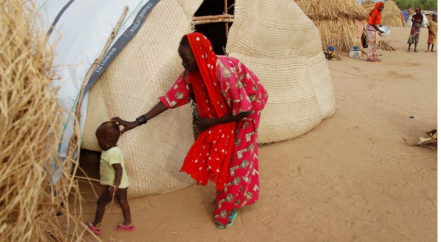 Deslocados nigerianos no campo de Diffa. Foto: Luc Gagno - Reuters