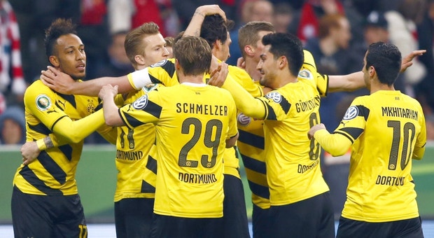 O Borussia festejou no final
