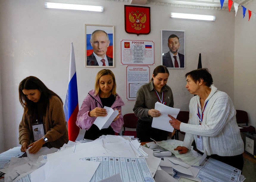 Imagem de Partido de Putin perto de garantir maioria parlamentar com 90% dos votos apurados