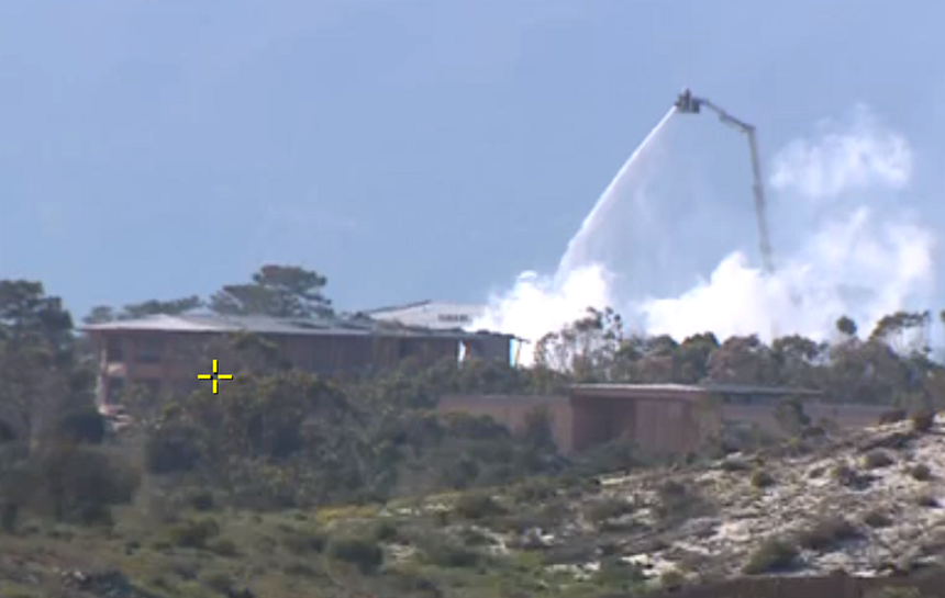 Imagem ilustrativa: Tróia. Incêndio danifica parte de hotel ainda em construção