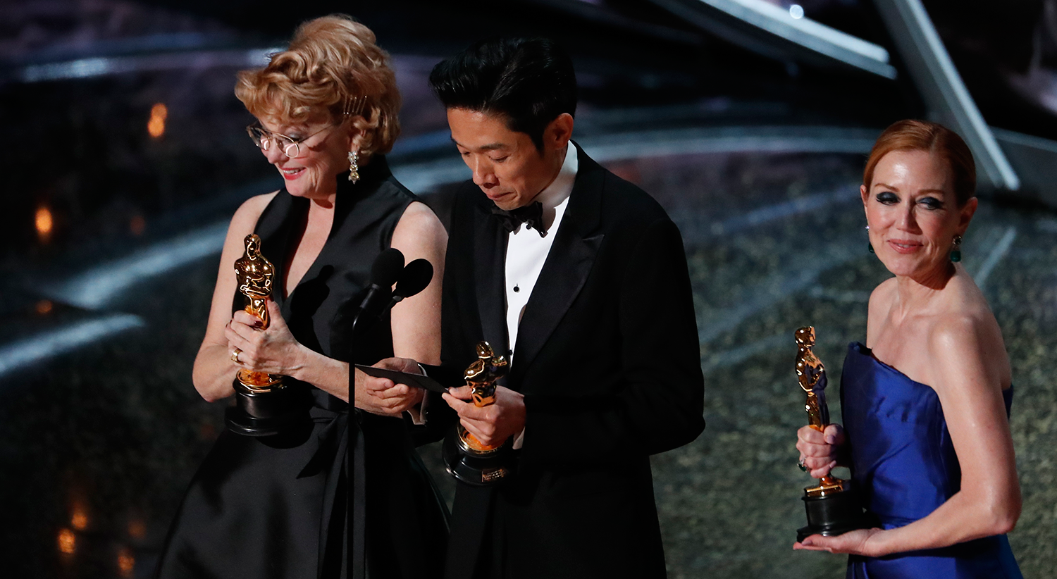 Kazu Hiro, Anne Morgan e Vivian Baker receberam o pr&eacute;mio de &Oacute;scar de Melhor Caracteriza&ccedil;&atilde;o no filme  &quot;Bombshell&quot; /Mario Anzuoni - Reuters 