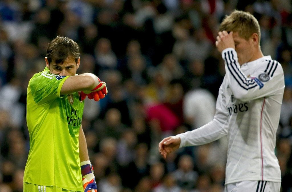 Iker Casillas e Toni Kroos s&atilde;o a face da crise merengue - Juanjo Martin - EPA
